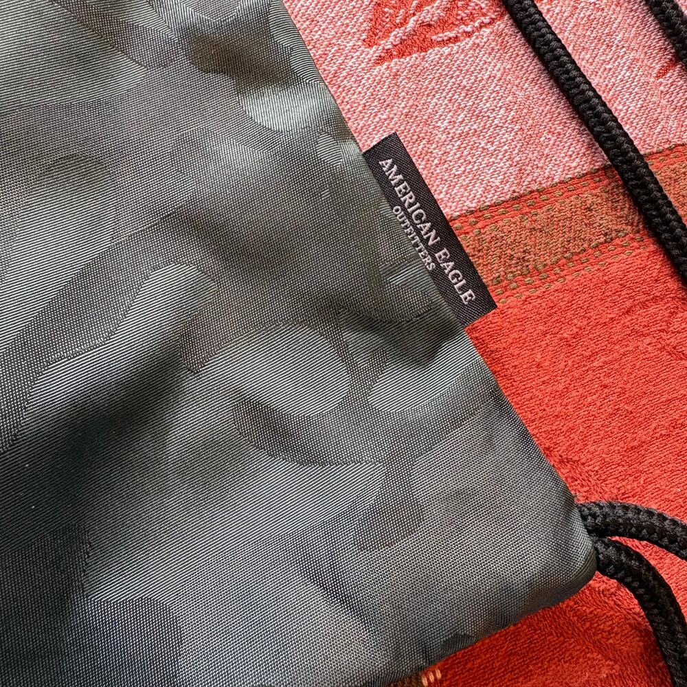 American Eagle Tonal Green Camo Drawstring Sackpack OS